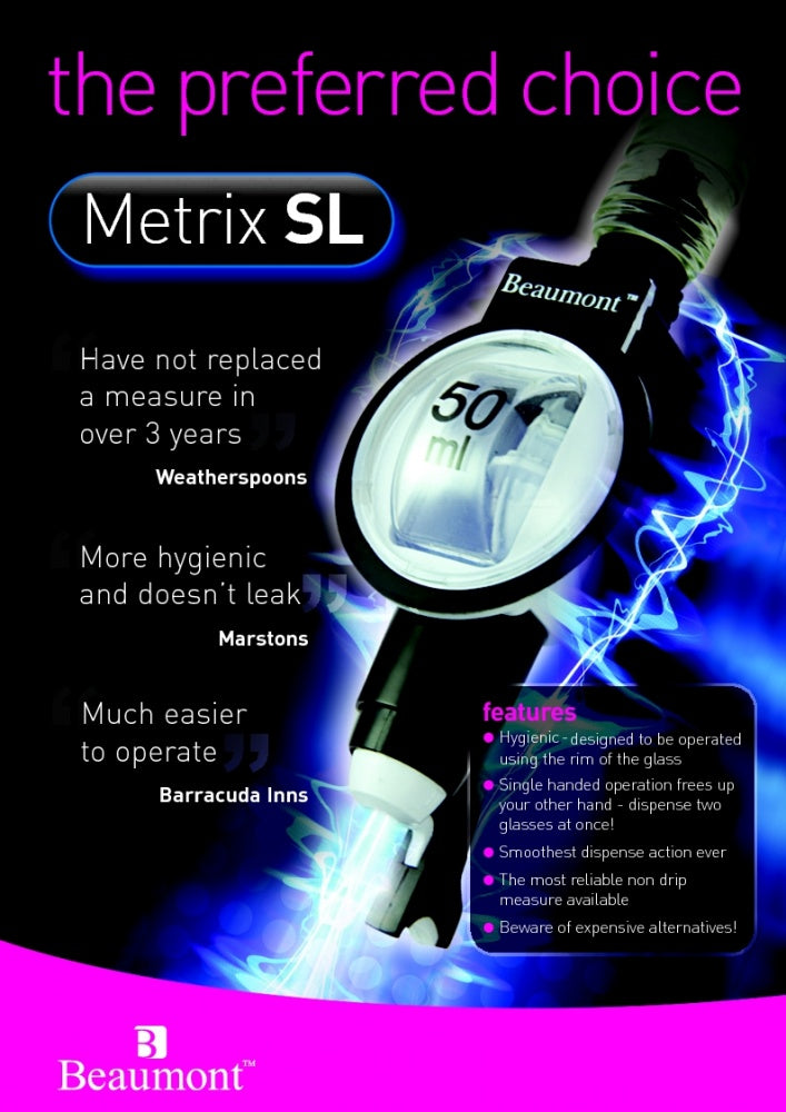 Optic - Metrix SL Spirit Measure - 25ml - Beaumont SA