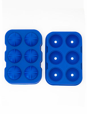 Mould - Ice Ball Blue Silicone - 6 Cavity - Beaumont SA